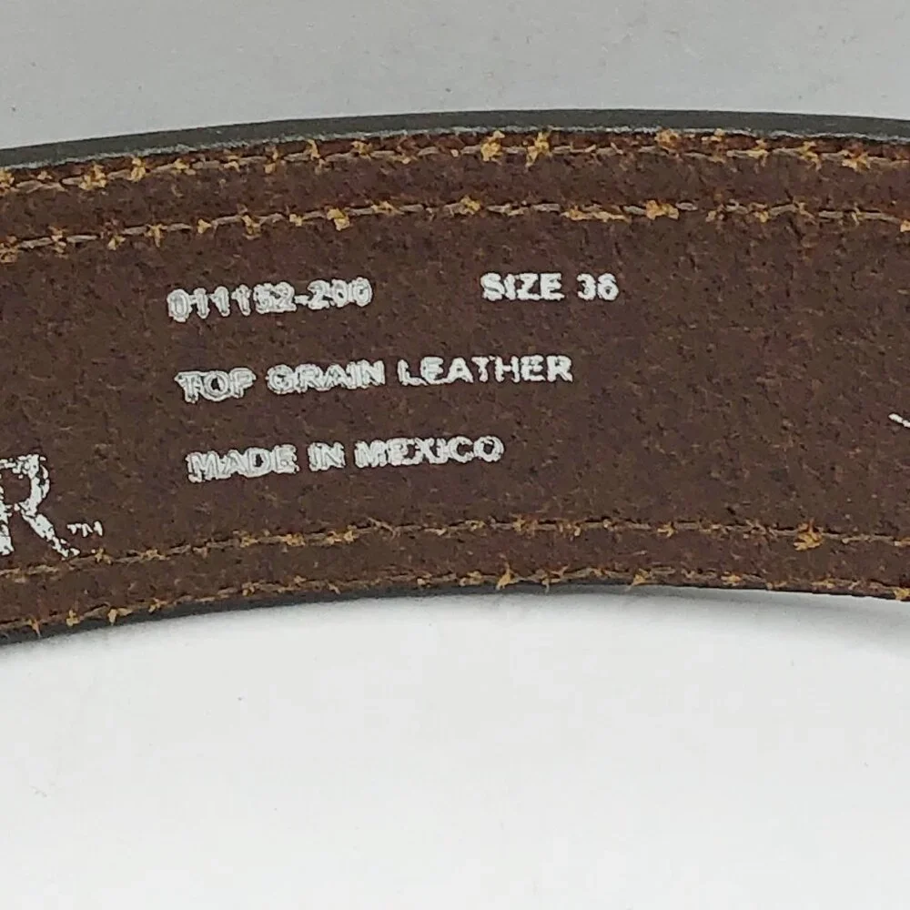 Michael Waddell's Bone Collector Brown Leather Belt Size 36